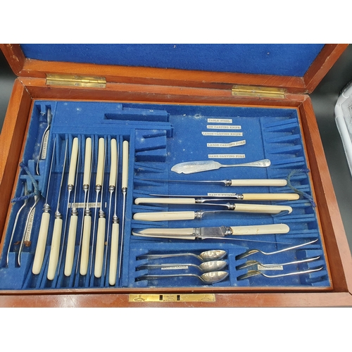 114 - A part Canteen of plated Cutlery, old English pattern, approx 75 pieces including a Soup Ladle, a Ba... 