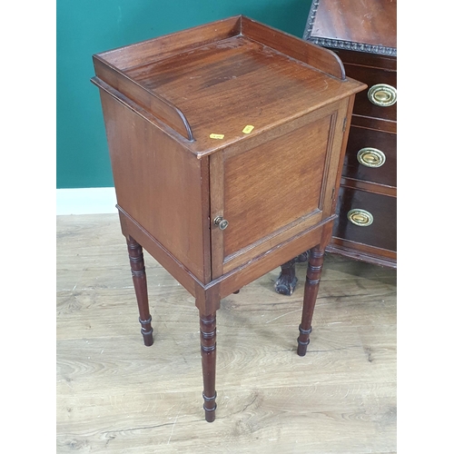 13 - A mahogany veneered Bureau fitted three drawers raised on claw and ball feet 3ft 6in H x 2ft 6in W a... 