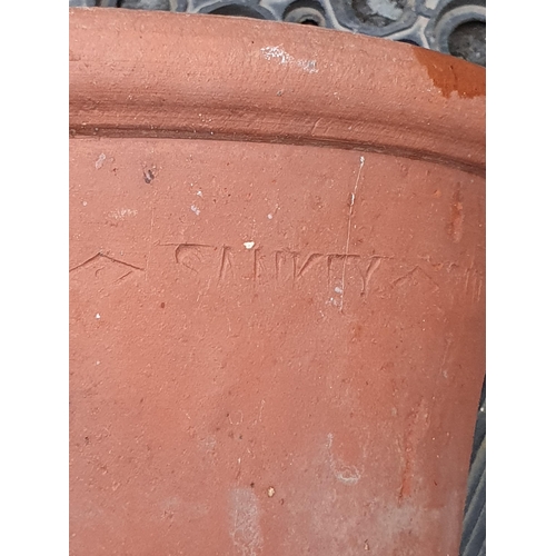 223 - A quantity of terracotta Flower Pots and Stands, some marked Sankey and Bullwell