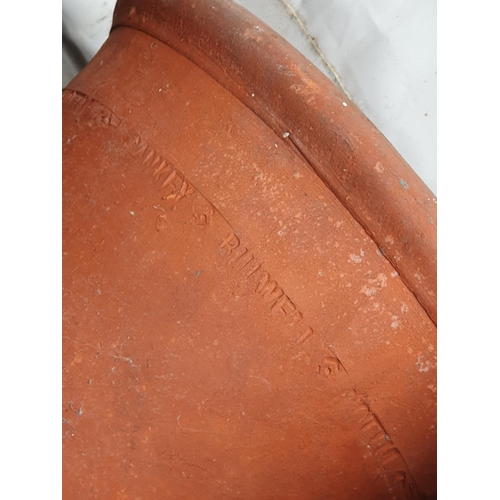 223 - A quantity of terracotta Flower Pots and Stands, some marked Sankey and Bullwell