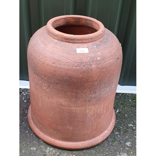 234 - A terracotta Rhubarb Forcer, 17in H