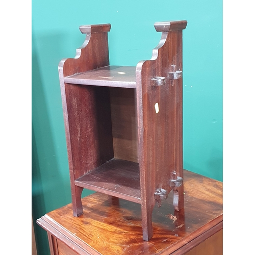 259 - A mahogany Bank of four Drawers, a mahogany Filing Drawer on square tapered supports, 2ft 6