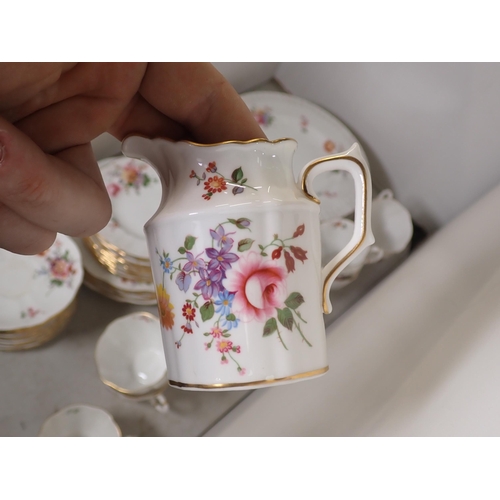 306 - A Royal Crown Derby 'Derby Roses' part Tea Set (R5)