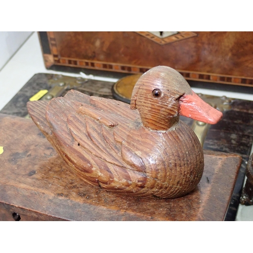 326 - A group of Boxes including a brass bound domed Stationary Box, burr wood Box, inlaid Box, Coromandel... 