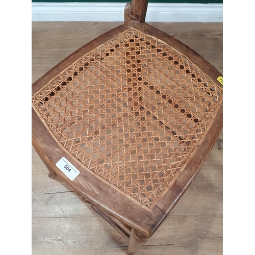 504 - A cane seated High Chair (R3)