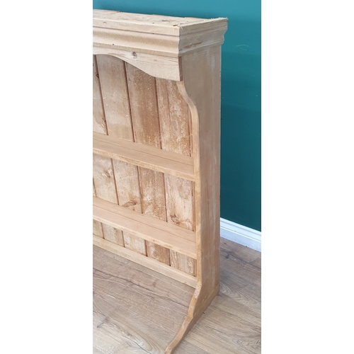 529 - A pine Dresser Rack 3ft 6in W x 3ft 6in H (R4)