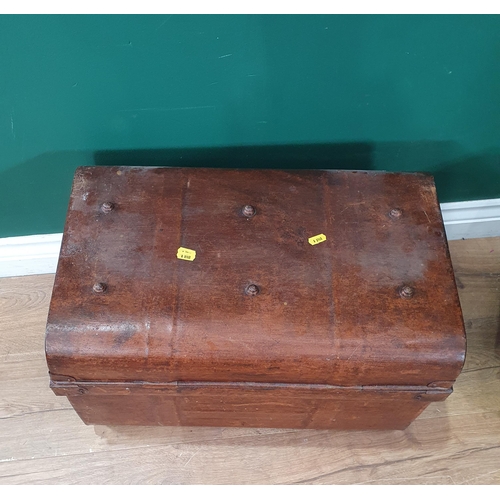 533 - A scumble painted Tin Trunk and another Tin Trunk (R3)