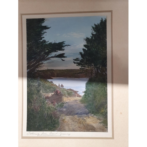 54 - FREDERICK SINKINSON, Watercolour: Moorland scene, 20 x 28in, signed, a small watercolour by the same... 