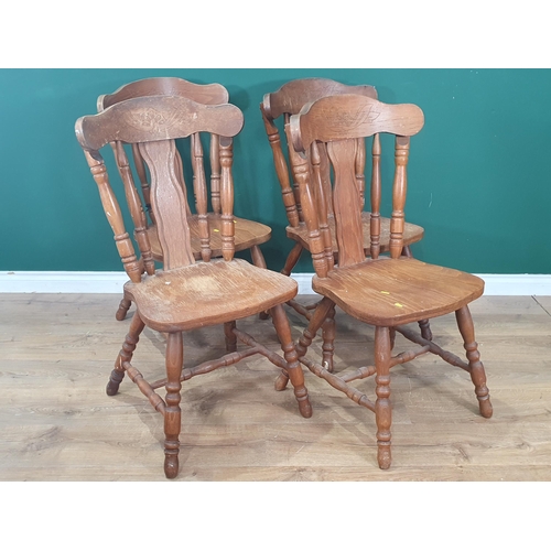 613 - A set of four Kitchen Chairs (R6)