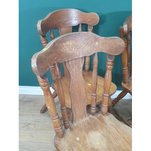 613 - A set of four Kitchen Chairs (R6)