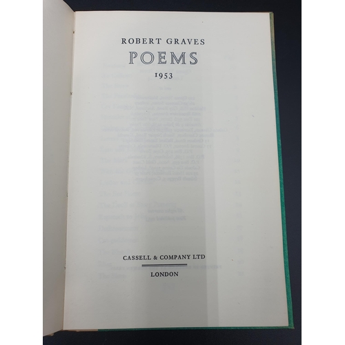 67 - *** WITHDRAWN *** ROBERT GRAVES, Poems, 1953, together with a signed letter by the author