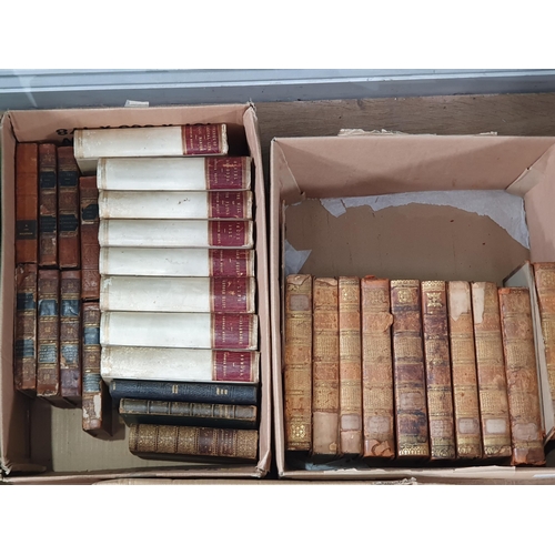 695 - Five Boxes of Books including George Eliot, Study of Provincial Life, Shakespeare,,Izaak Walton, The... 