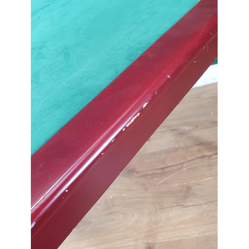 696 - A folding Card Table with baize top