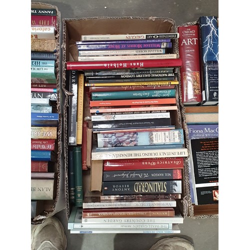 455 - Four boxes of Books, various subjects to include Military, Art, History amongst others