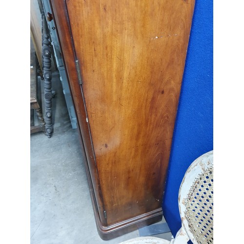 36 - A Victorian mahogany Wardrobe fitted pair of cupboard doors on plinth base 6ft 6in H x 3ft 6in W (R1... 