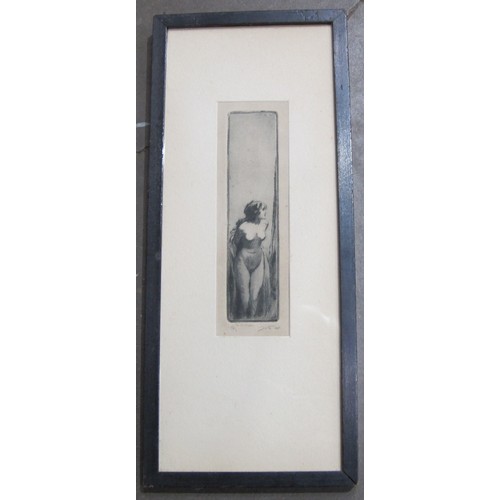 431 - JOHN SKELTON. 'Working Drawing for Torso', signed, with artist's label verso, ink wash, 28 x 17 in; ... 