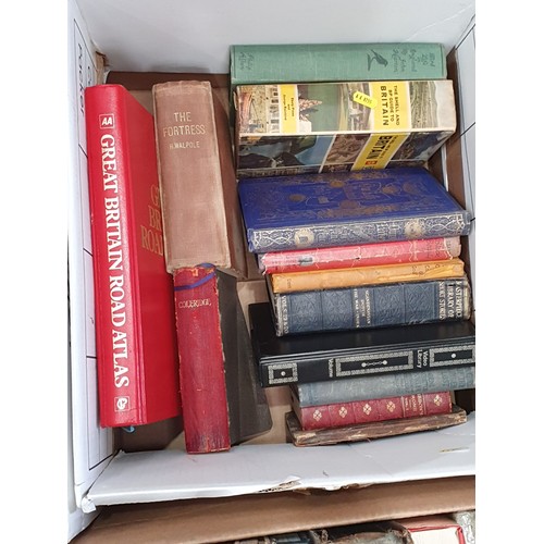 220 - Seven boxes of Books including the works of Shakespeare, The Australians, National Trust Books, Swif... 