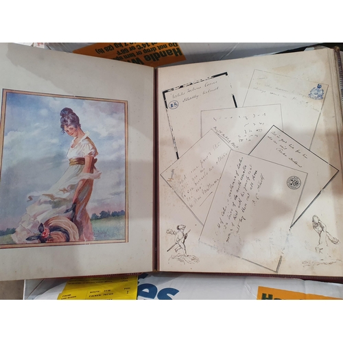 312 - A Victorian Scrap Album, a Photo Album and other Ephemera (R5)