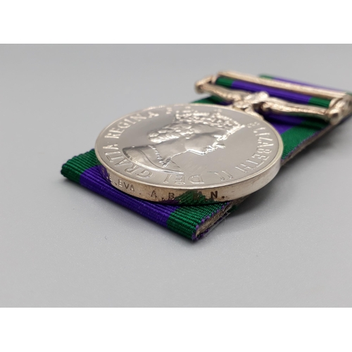 Campaign Service Medal with 'Radfan' Clasp to Able Seaman R.E. Eva ...