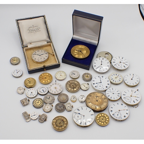 156 - A collection of Pocket Watch Movements