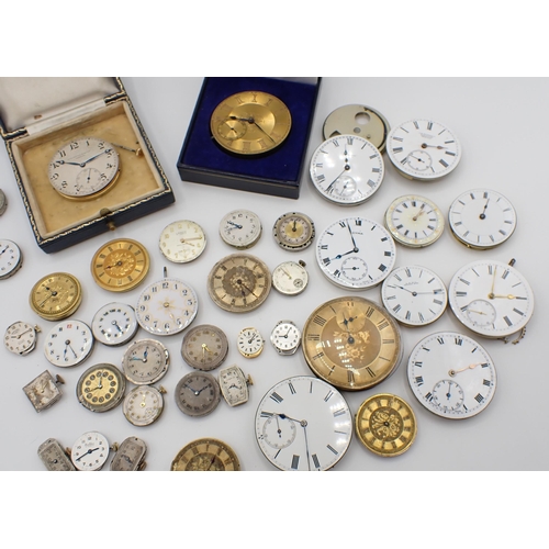 156 - A collection of Pocket Watch Movements