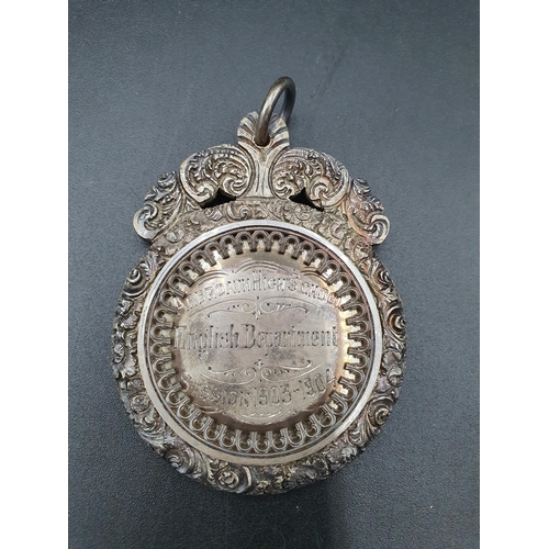 255 - An Edward VII silver Medallion with Arbroath High School Presentation Inscription, Birmingham 1903, ... 