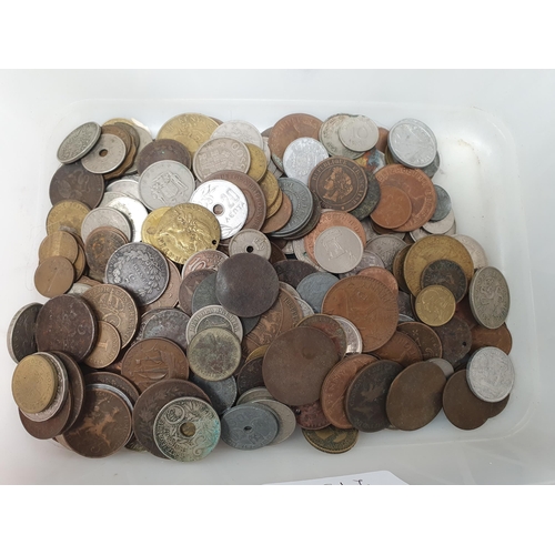 275 - A Box of World Coins and Banknotes