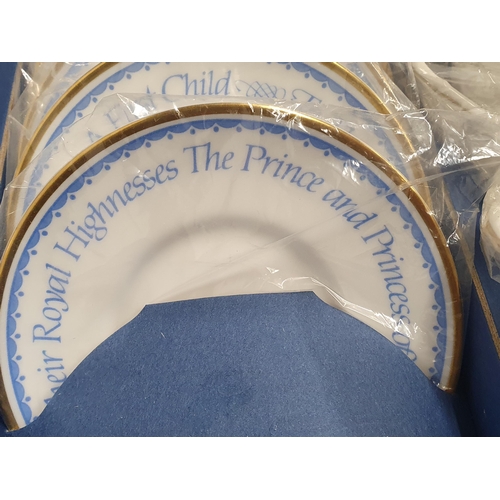 301 - A Royal Worcester Coffee Set in case commemorating the birth of Prince William (R5)