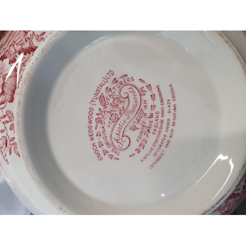 382 - Three Spode covered Tureens with transfer printed landscape designs, a Wedgwood Bowl of similar desi... 