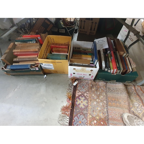 383 - Four boxes of books, horse and hunting related, various titles