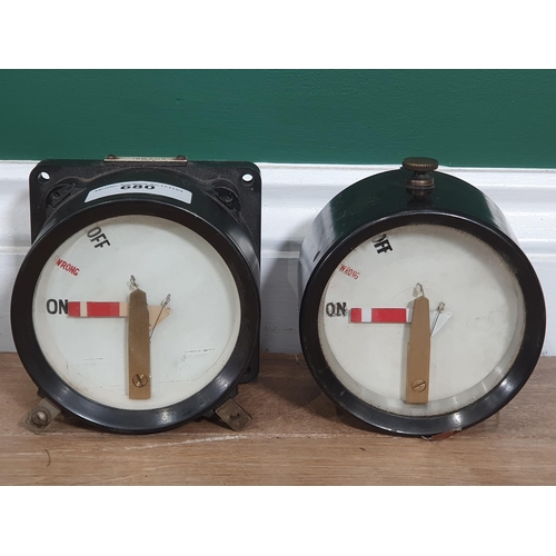 680 - Two Bakelite cased Repeater Gauges 