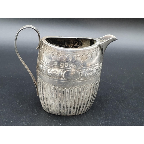 92 - A Victorian silver circular Sugar Bowl with ribbon and swag embossing on mask and scroll support, Lo... 