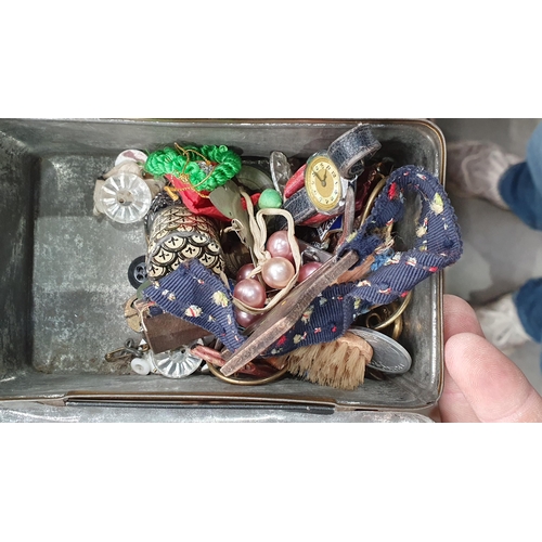 825 - A box of assorted ceramics and metal ware including a Minton's Greyhound A/F, plated cutlery, silver... 