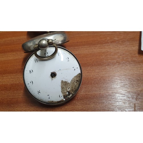 159 - A silver pair cased Pocket Watch, Dublin maker, A/F, military Pocket Watch, Wristwatch and gunmetal ... 