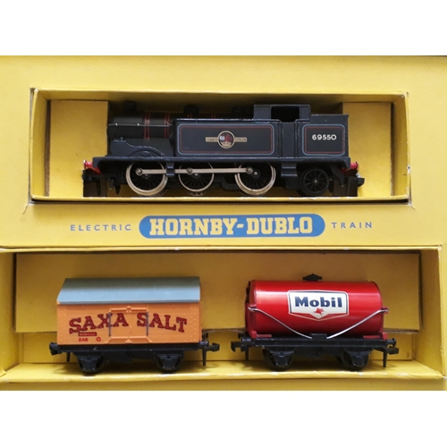 1010 - Hornby Dublo 2016 Goods Train Set, locomotive in mint condition, wagons near mint to mint. Box overa... 