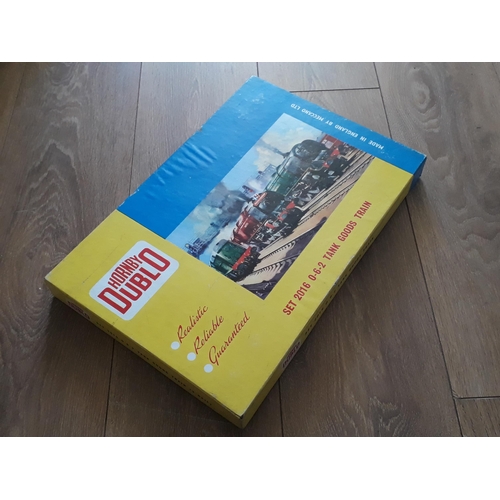 1010 - Hornby Dublo 2016 Goods Train Set, locomotive in mint condition, wagons near mint to mint. Box overa... 