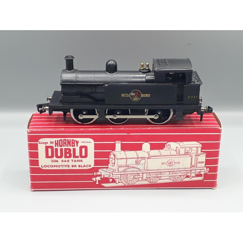 1034 - Hornby Dublo 2206 0-6-0T black livery Locomotive, unused and boxed with literature. Locomotive shows... 