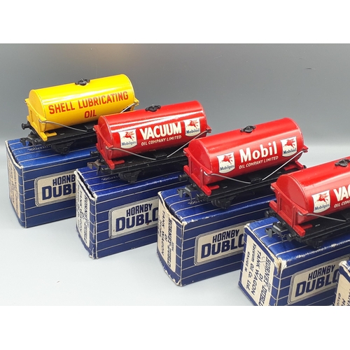 1037 - Six Hornby Dublo 3-rail Tank Wagons, Nr M-Mint boxed. Wagons are all Nr M-Mint, boxes VG-Excellent, ... 