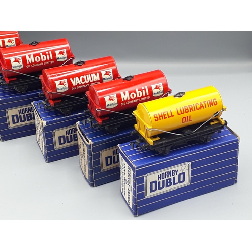 1037 - Six Hornby Dublo 3-rail Tank Wagons, Nr M-Mint boxed. Wagons are all Nr M-Mint, boxes VG-Excellent, ... 