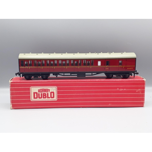 1043 - Three Hornby Dublo super detailed BR Suburban Coaches, mint boxed. Coaches comprise of 4083 1/2nd an... 