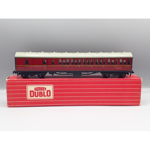 1043 - Three Hornby Dublo super detailed BR Suburban Coaches, mint boxed. Coaches comprise of 4083 1/2nd an... 