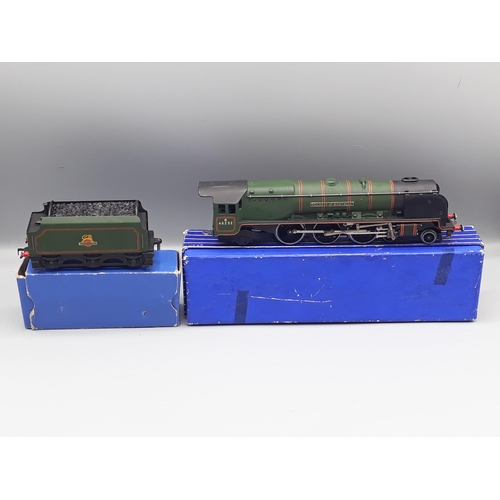 1049 - Rare Hornby Dublo L12 'Duchess of Montrose' Locomotive with late style box, mint boxed. Locomotive a... 