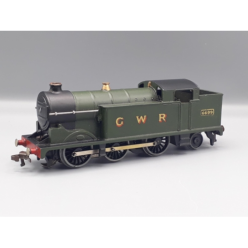 1062 - Three Hornby Dublo N2 Tanks in Southern, GWR and BR liveries, Southern olive has excellent paintwork... 