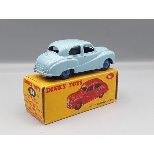 1077 - A boxed Dinky Toys No.161 blue Austin Somerset, Nr M-M, box VG-E