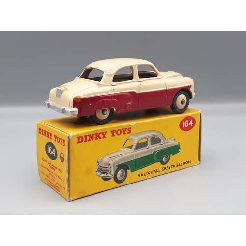 1080 - A boxed Dinky Toys No.164 maroon and cream Vauxhall Cresta Saloon, Nr M-M, box E