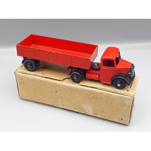 1087 - A boxed Dinky Supertoys No.521 red Bedford Articulated Lorry, Nr M-M, box E