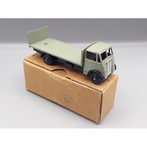 1092 - A boxed Dinky Supertoys No.513 grey and black Guy Flat Truck, Nr M-M, box superb