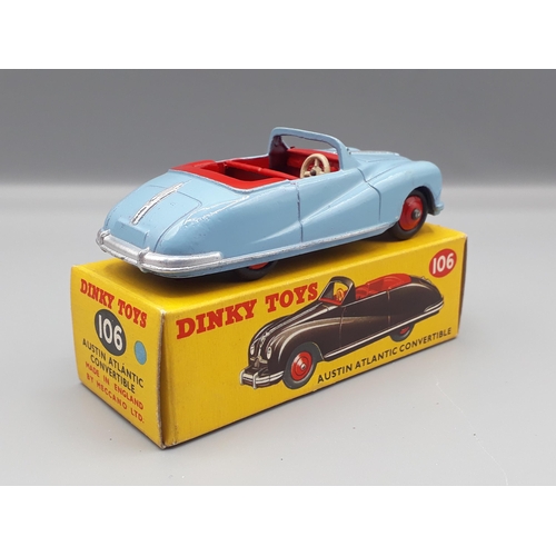 1093 - A boxed Dinky Toys No.106 blue Austin Atlantic, Nr M-M, box superb