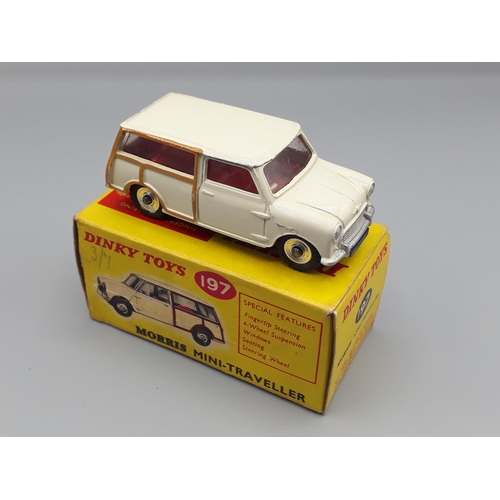 1097 - A boxed Dinky Toys No.197 cream Morris Mini-Traveller, Nr M-M, box E