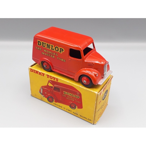 1100 - A boxed Dinky Toys 451/31B Trojan 'Dunlop' Van, Nr M-M, box VG-E